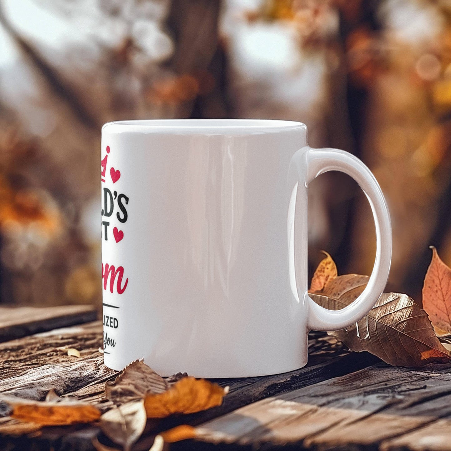 World's Best Mom Personalized Coffee Mug Birthday, Mother's Day & Christmas Gift