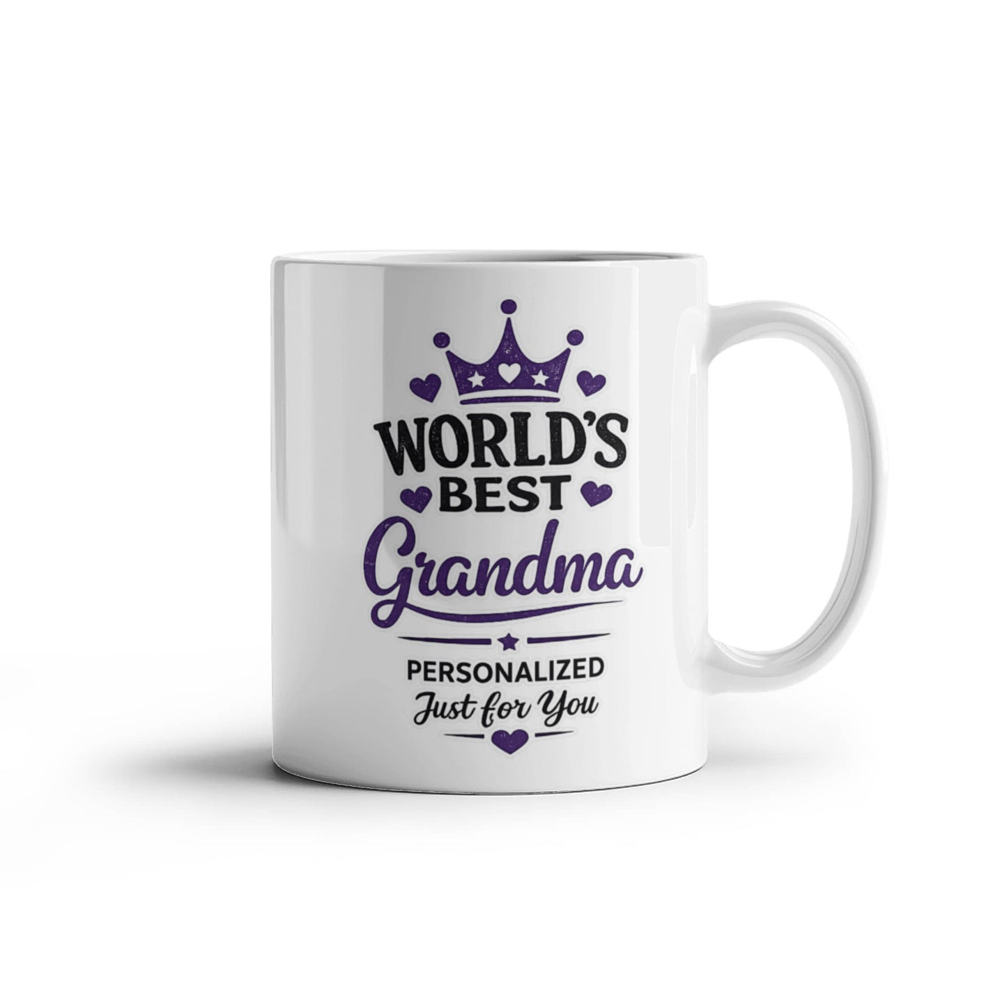 World's Best Grandma Personalized Coffee Mug | Birthday, Grandma Day & Christmas Gift