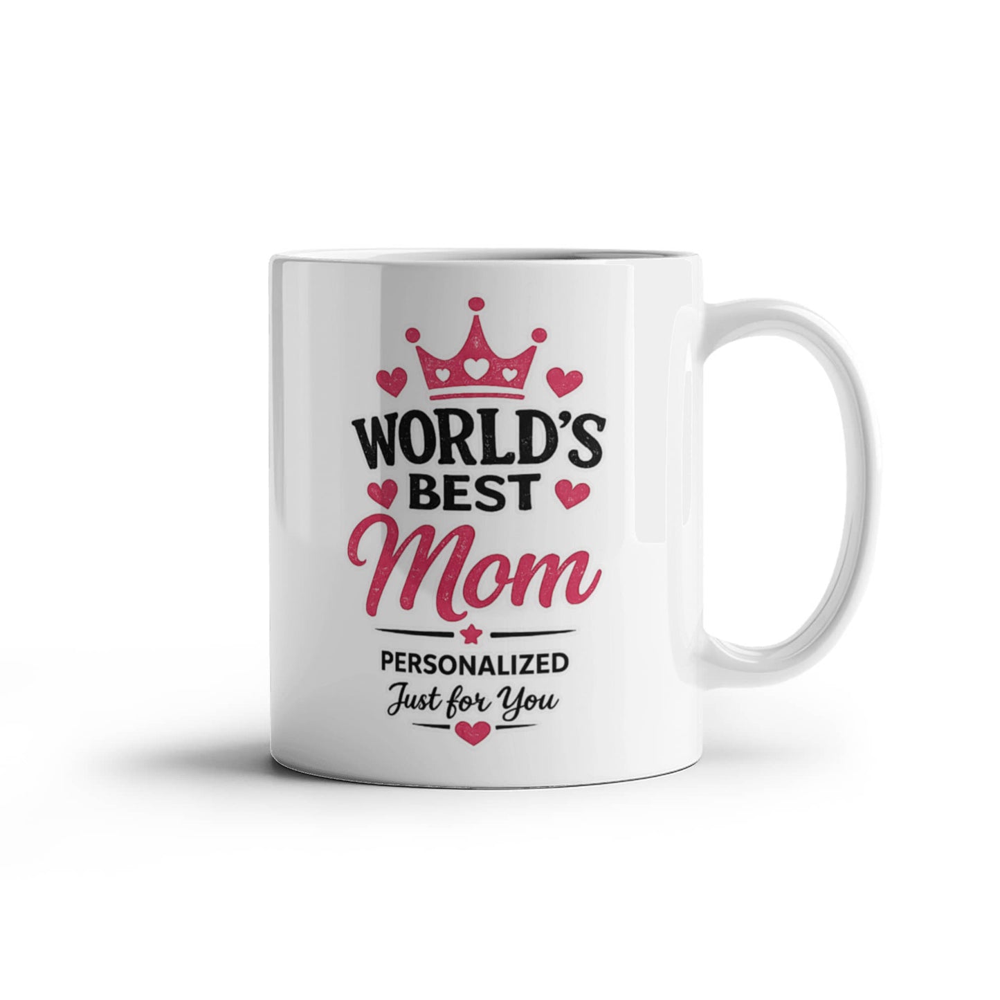 World's Best Mom Personalized Coffee Mug  Birthday, Mother's Day & Christmas Gift