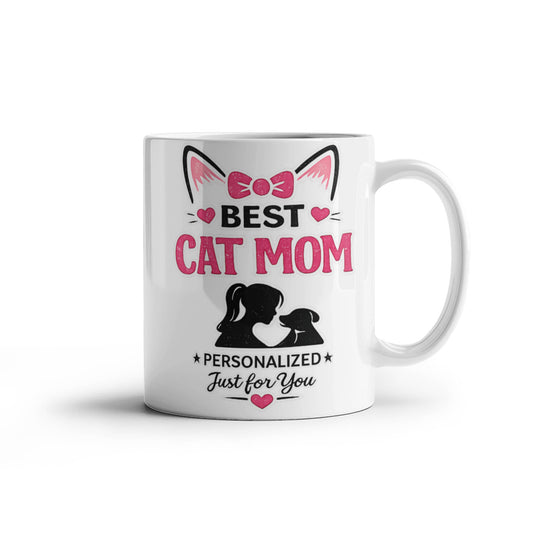 Best Cat Mom Personalized Mug