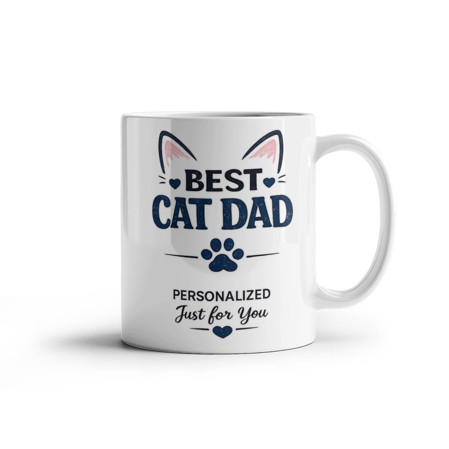 Best Cat Dad Personalized Coffee Mug | Gift for Cat Lovers
