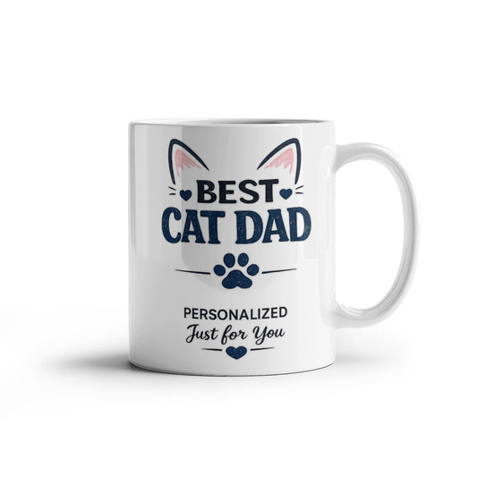 Best Cat Dad Personalized Mug