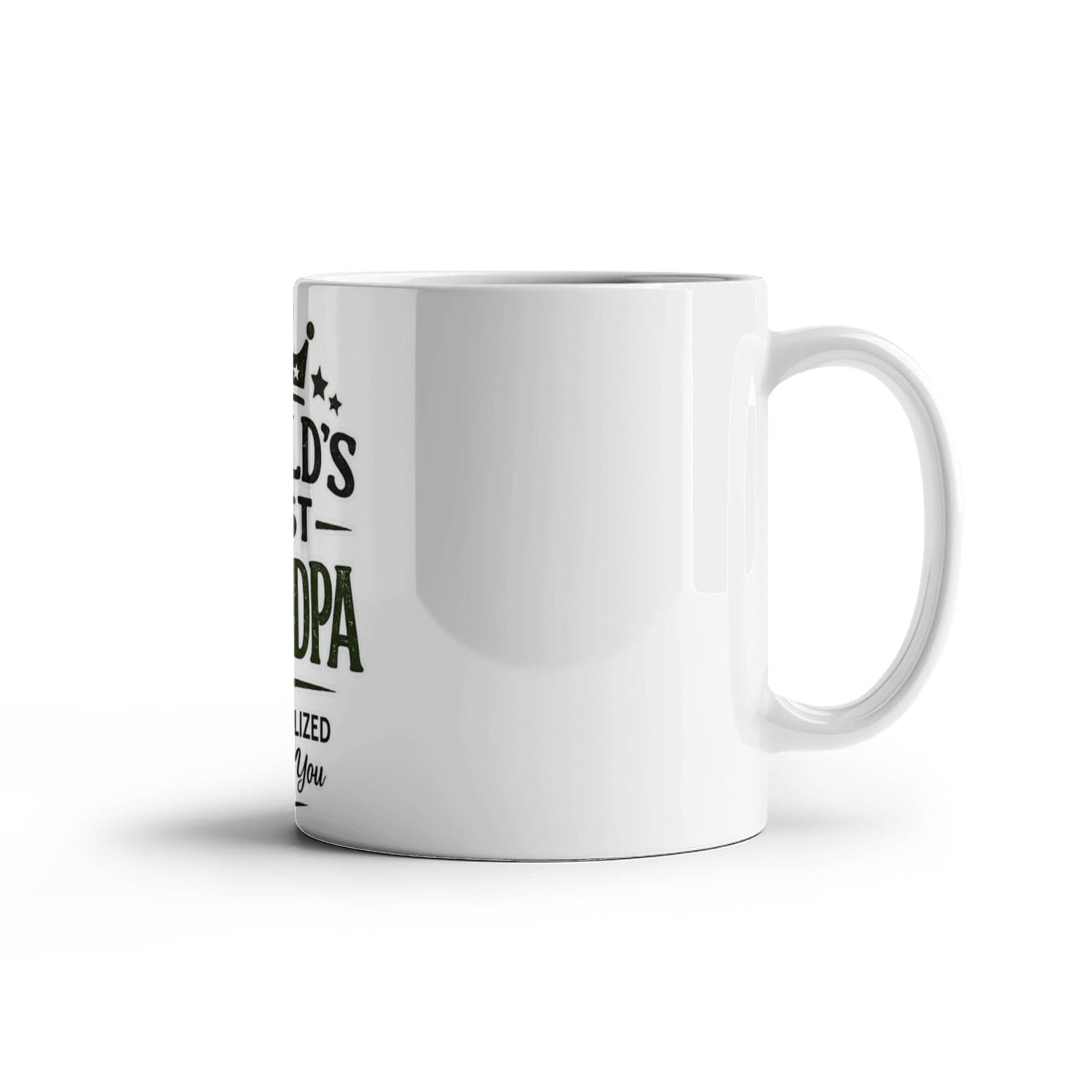 World's Best Grandpa Personalized Coffee Mug | Birthday, Grandparents Day & Christmas Gift