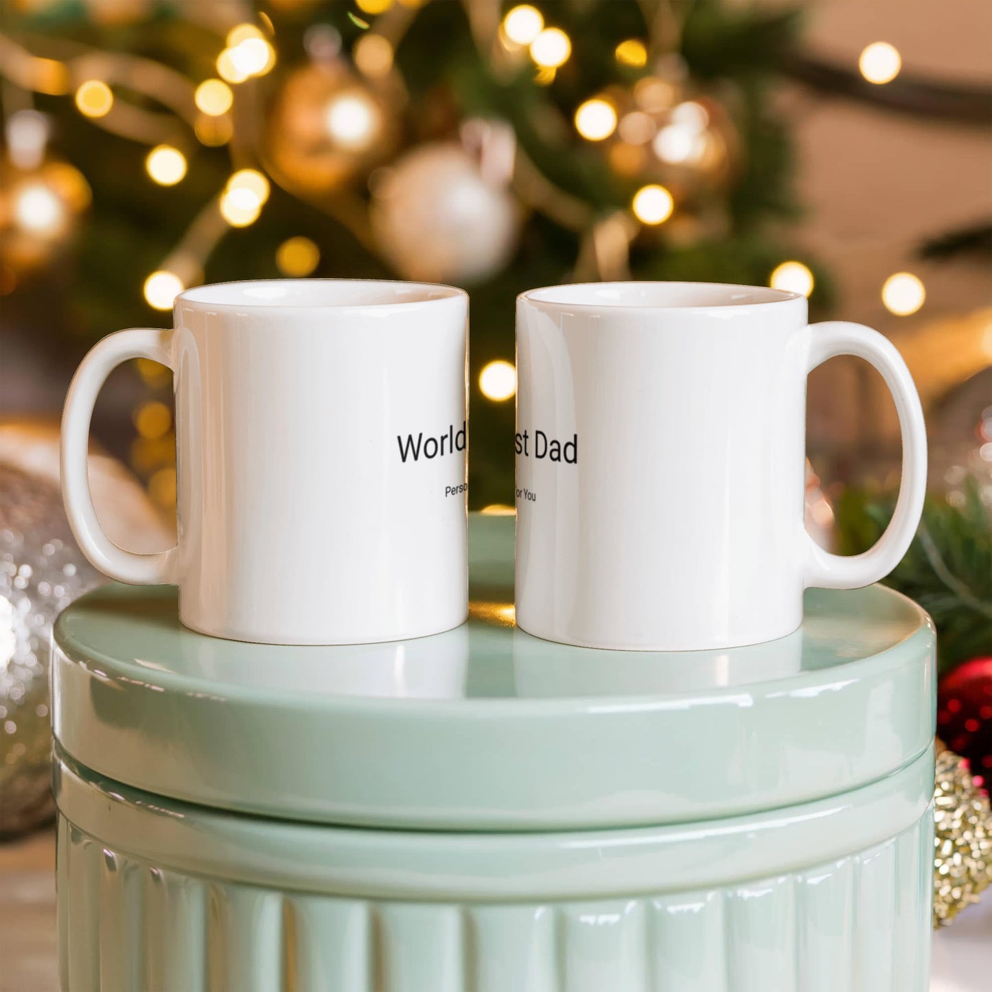 World's Best Dad Personalized Coffee Mug  Custom Gift for Dad  11 oz & 15oz