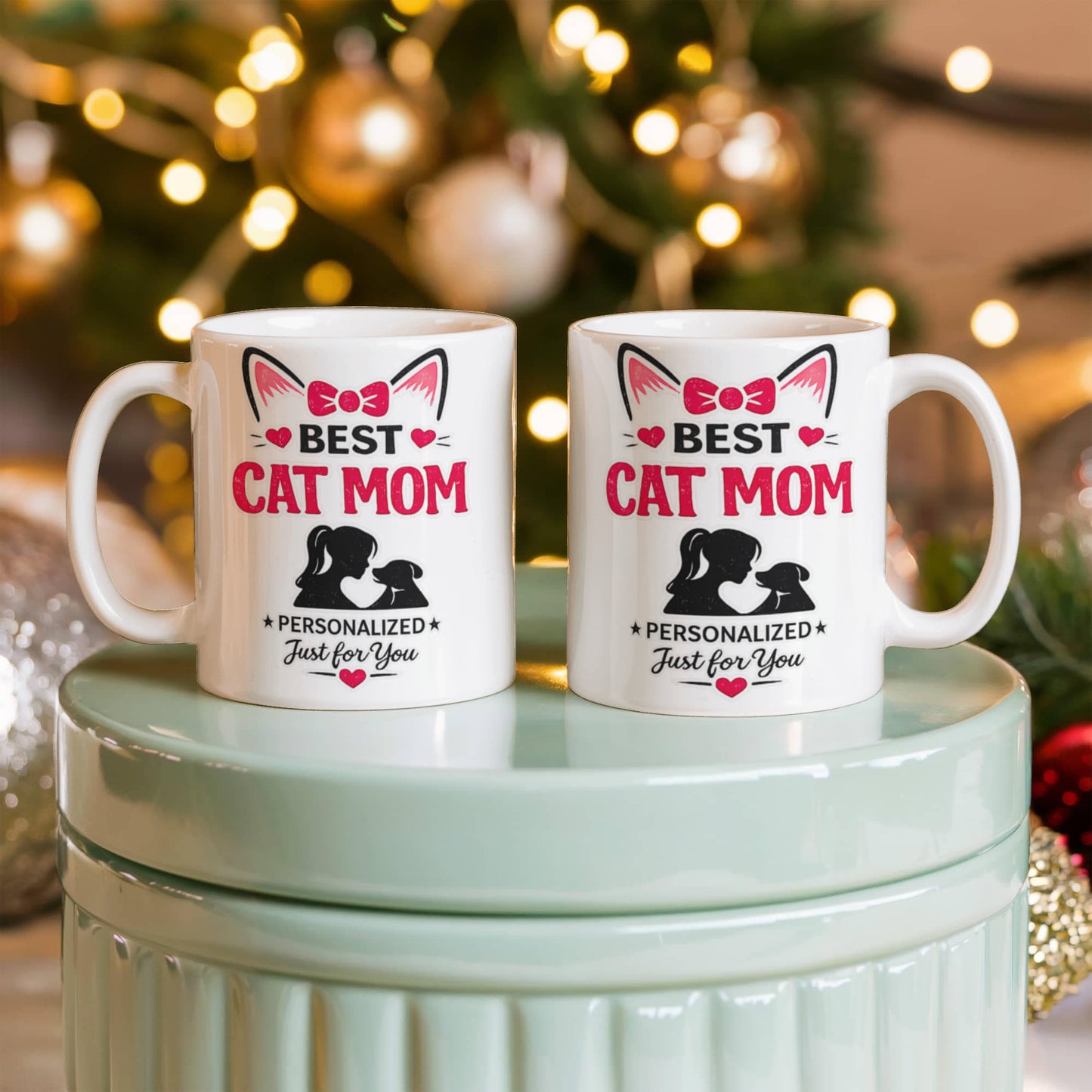 Best Cat Mom Personalized Mug