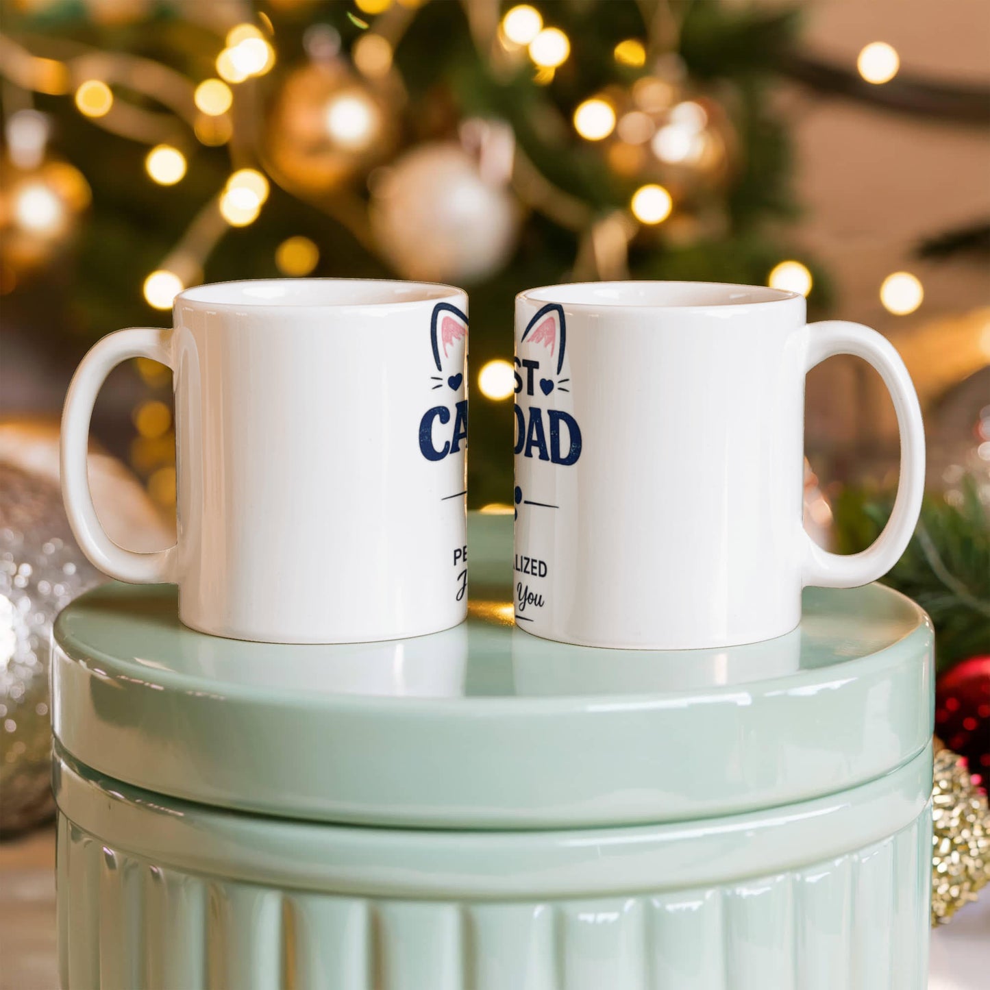 Best Cat Dad Personalized Coffee Mug | Gift for Cat Lovers