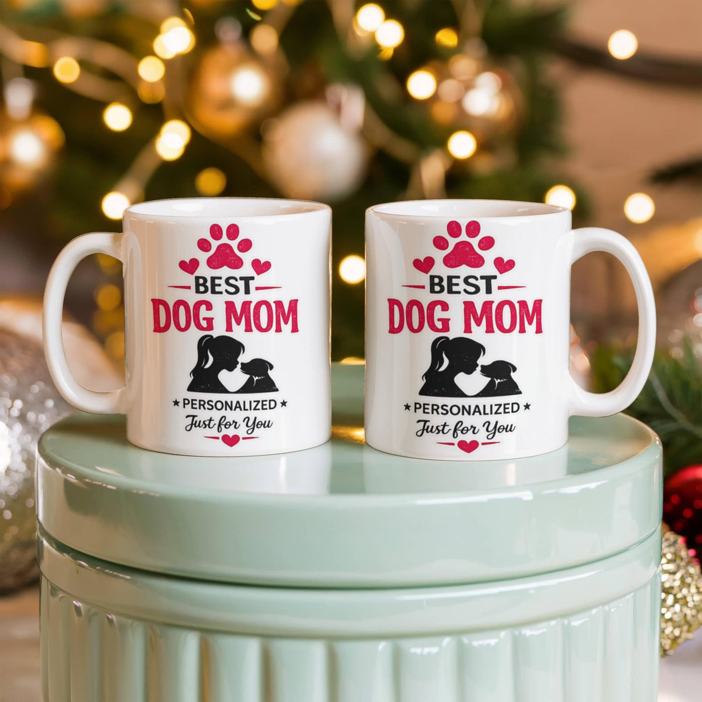 Best Dog Mom Personalized Coffee Mug | Gift for Dog Lovers