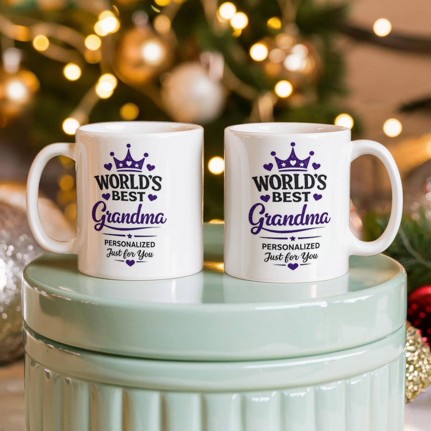 World's Best Grandma Personalized Coffee Mug | Birthday, Grandma Day & Christmas Gift
