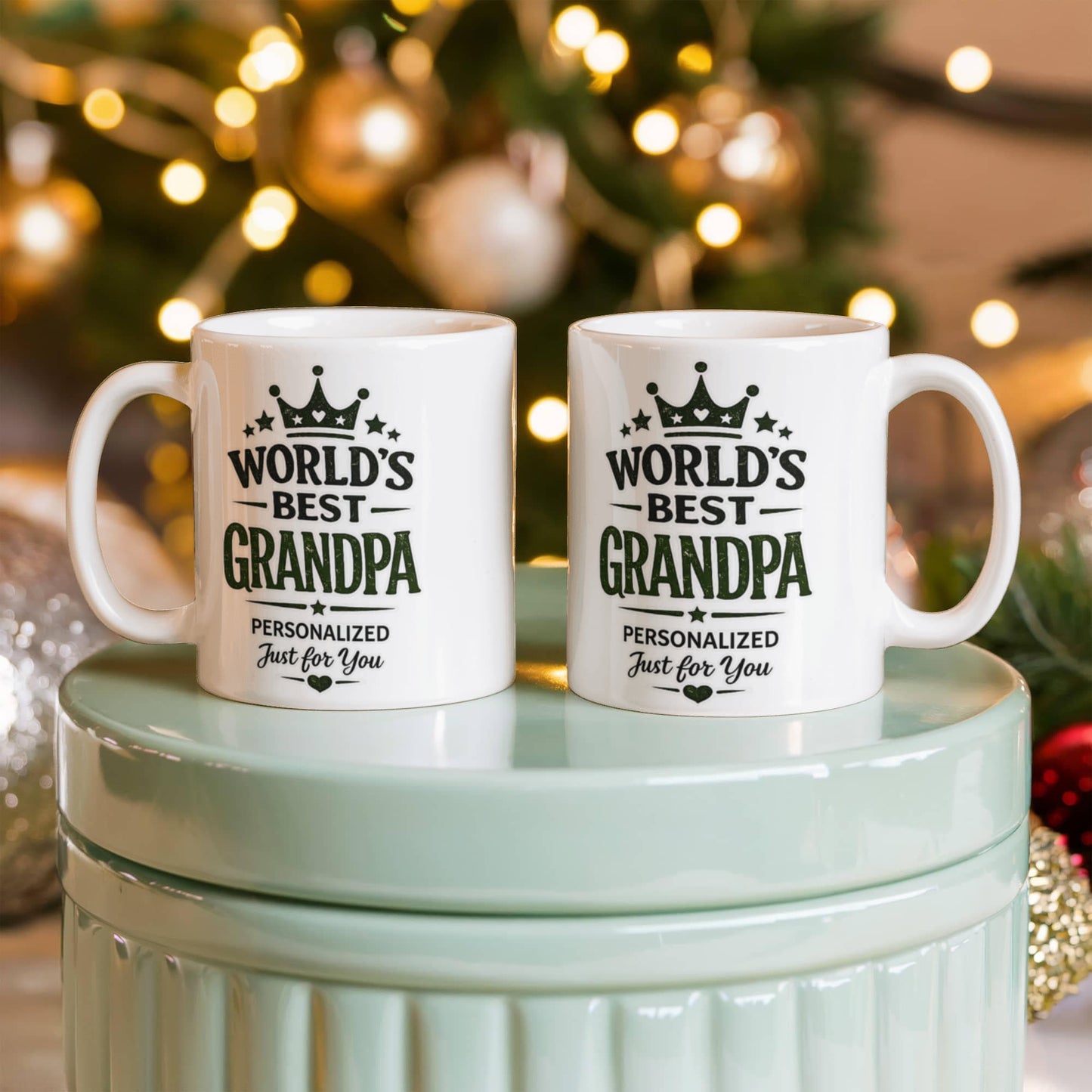 World's Best Grandpa Personalized Coffee Mug | Birthday, Grandpa Day & Christmas Gift