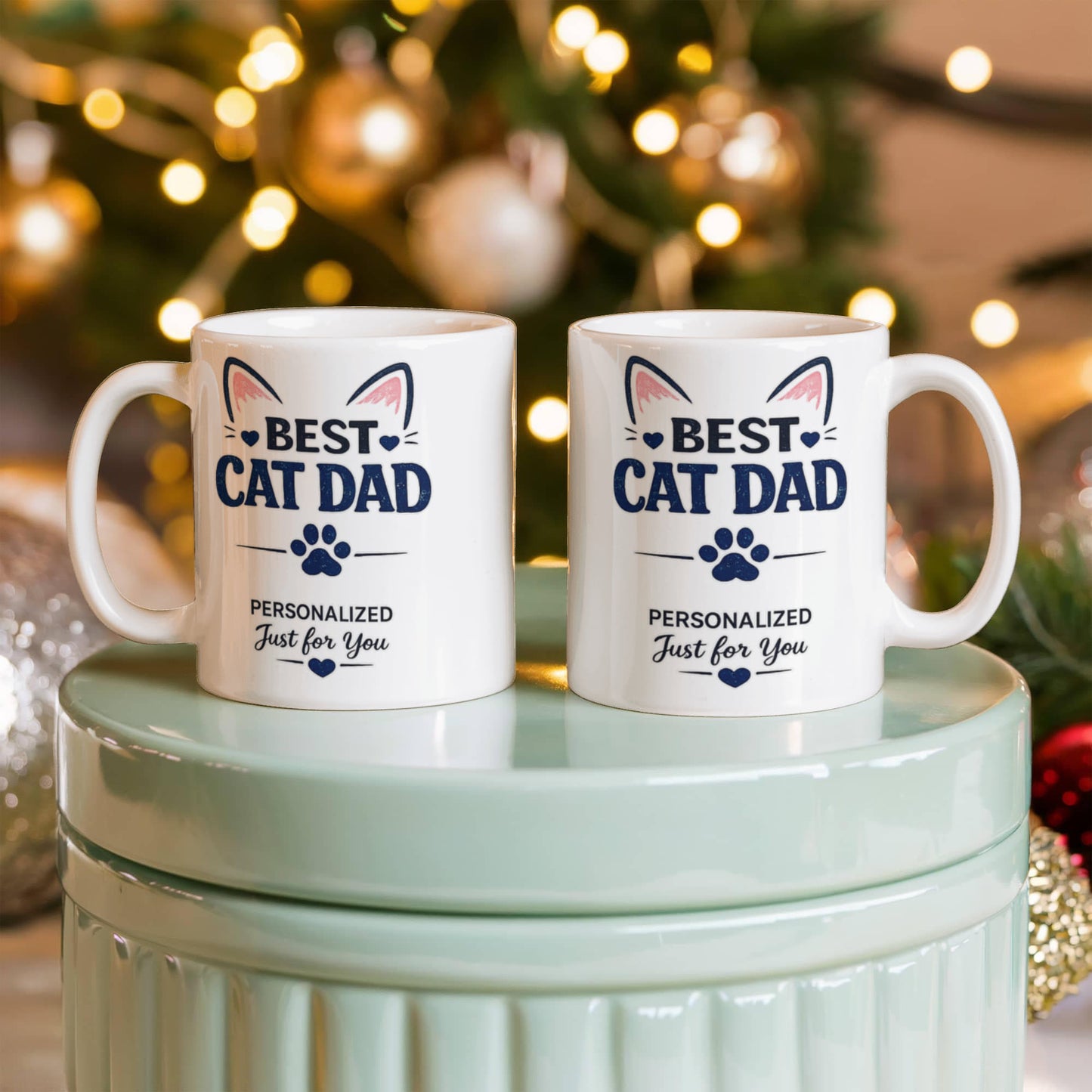 Best Cat Dad Personalized Coffee Mug | Gift for Cat Lovers