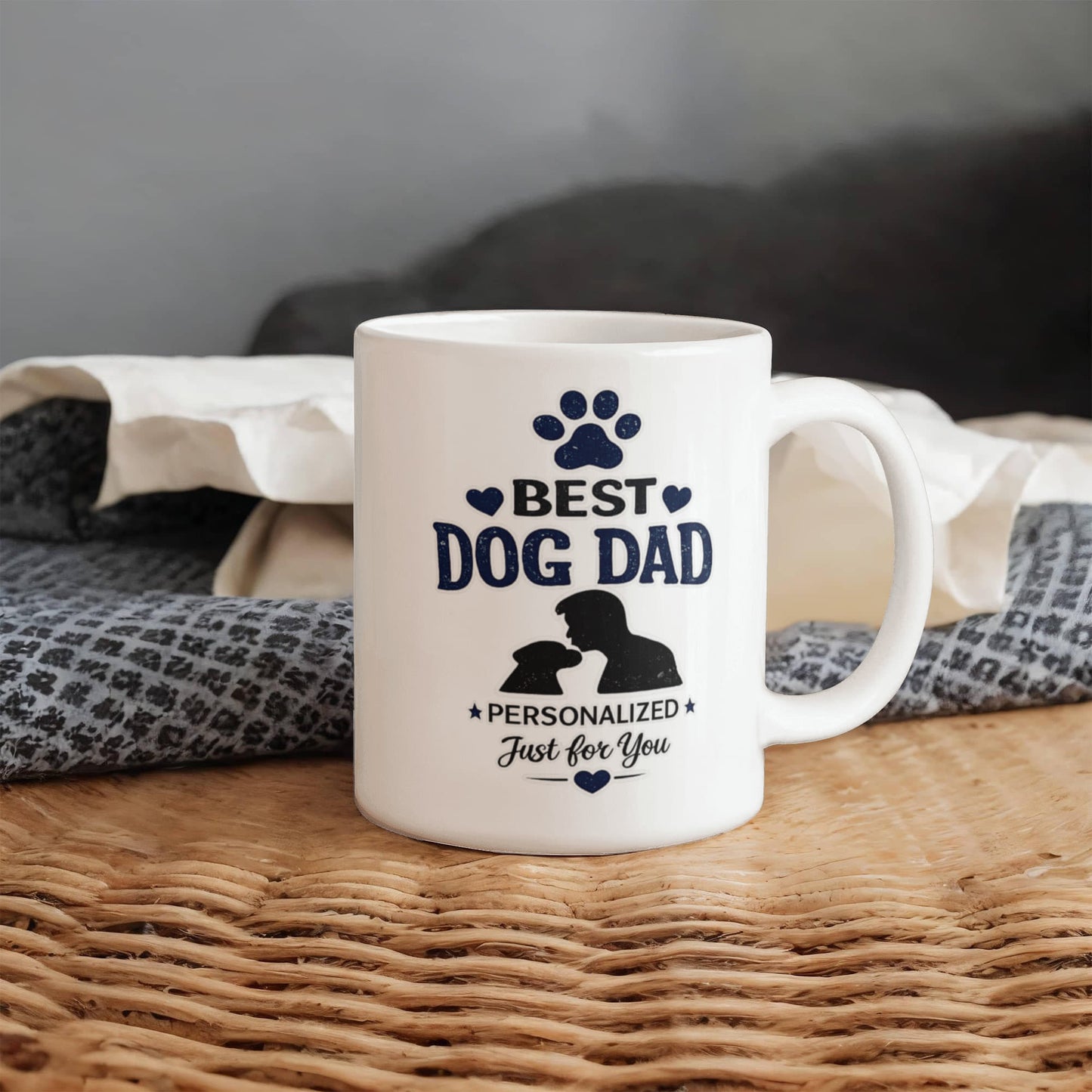 Best Dog Dad Personalized Coffee Mug | Gift for Dog Lovers