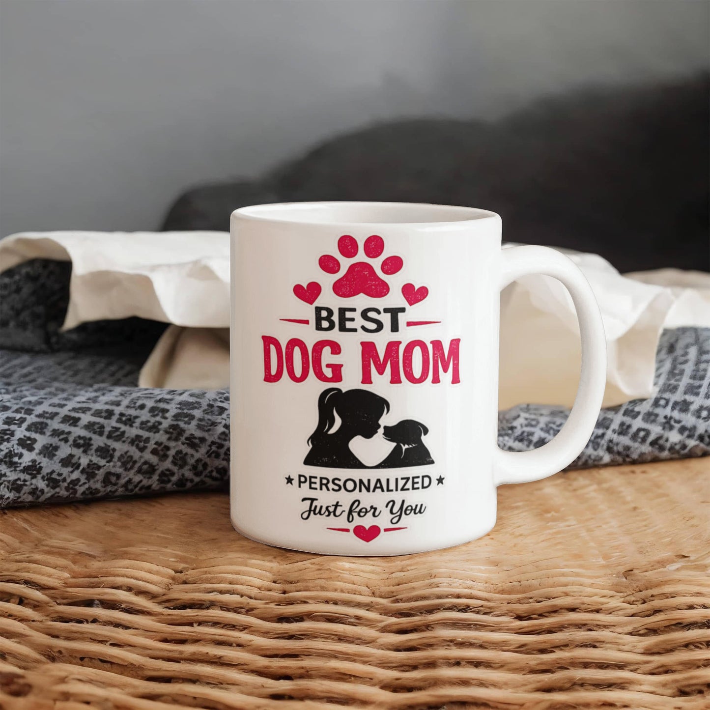 Best Dog Mom Personalized Coffee Mug | Gift for Dog Lovers