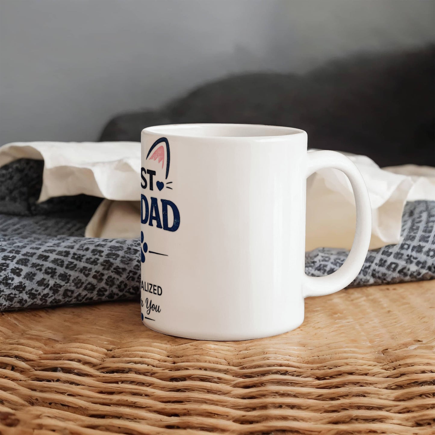 Best Cat Dad Personalized Coffee Mug | Gift for Cat Lovers