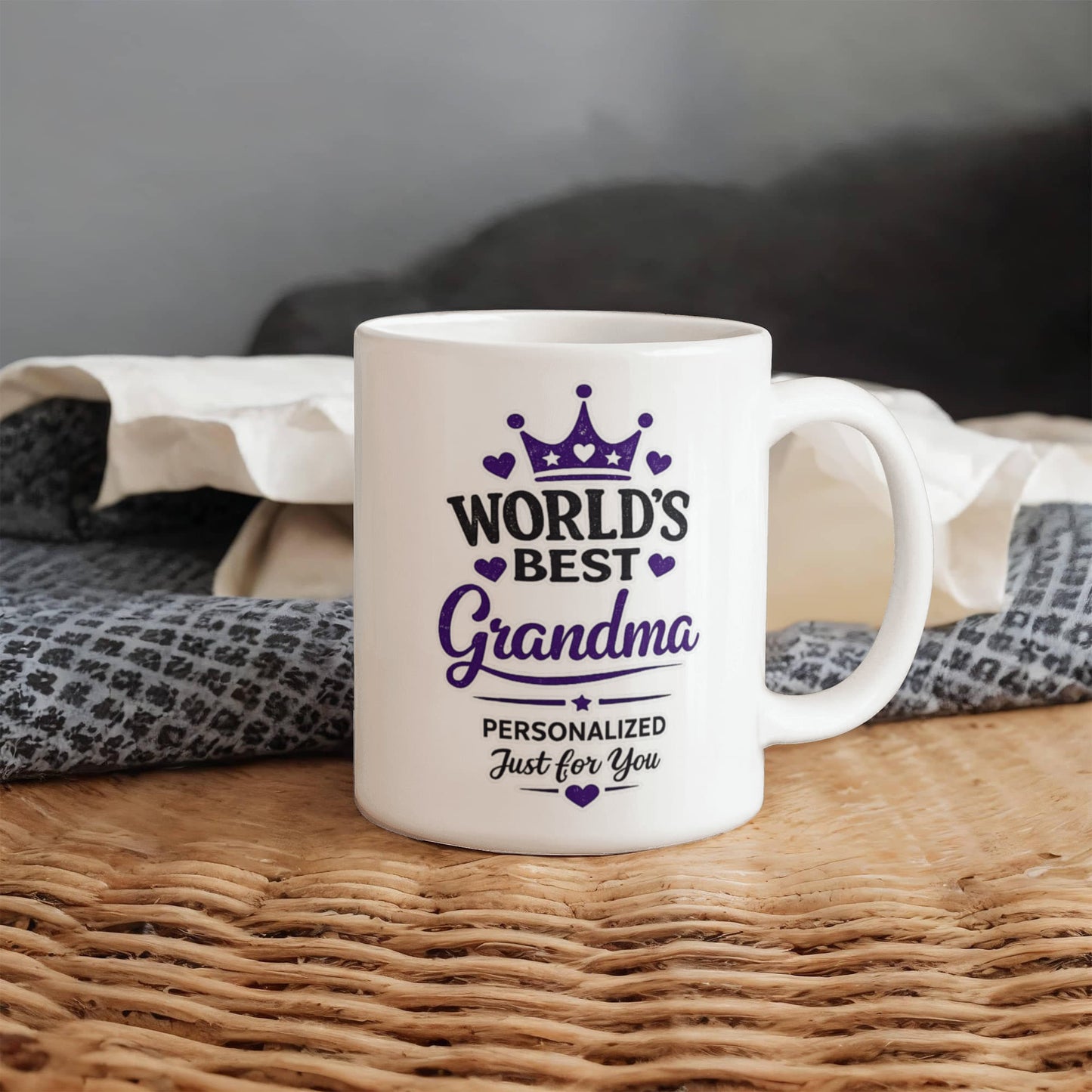 World's Best Grandma Personalized Coffee Mug | Birthday, Grandma Day & Christmas Gift