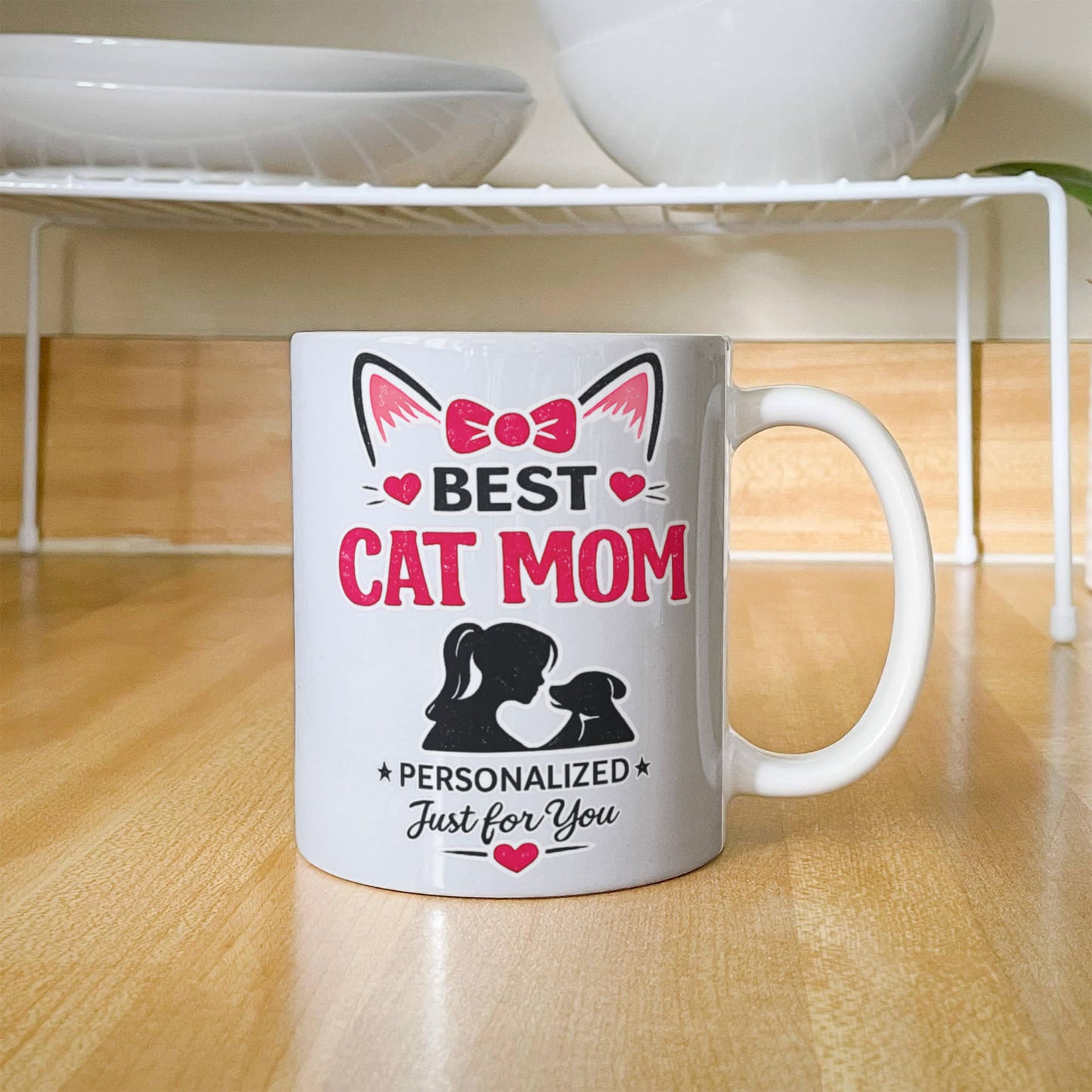Best Cat Mom Personalized Mug