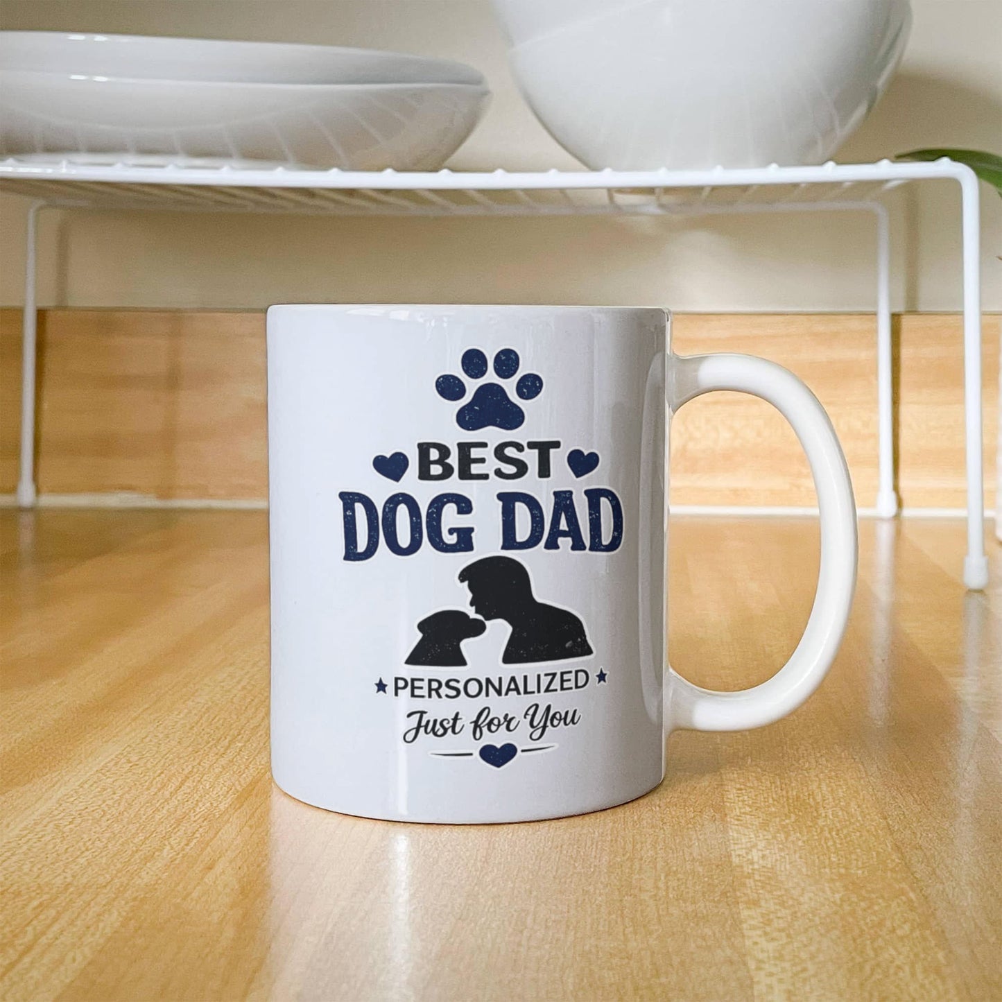 Best Dog Dad Personalized Coffee Mug | Gift for Dog Lovers