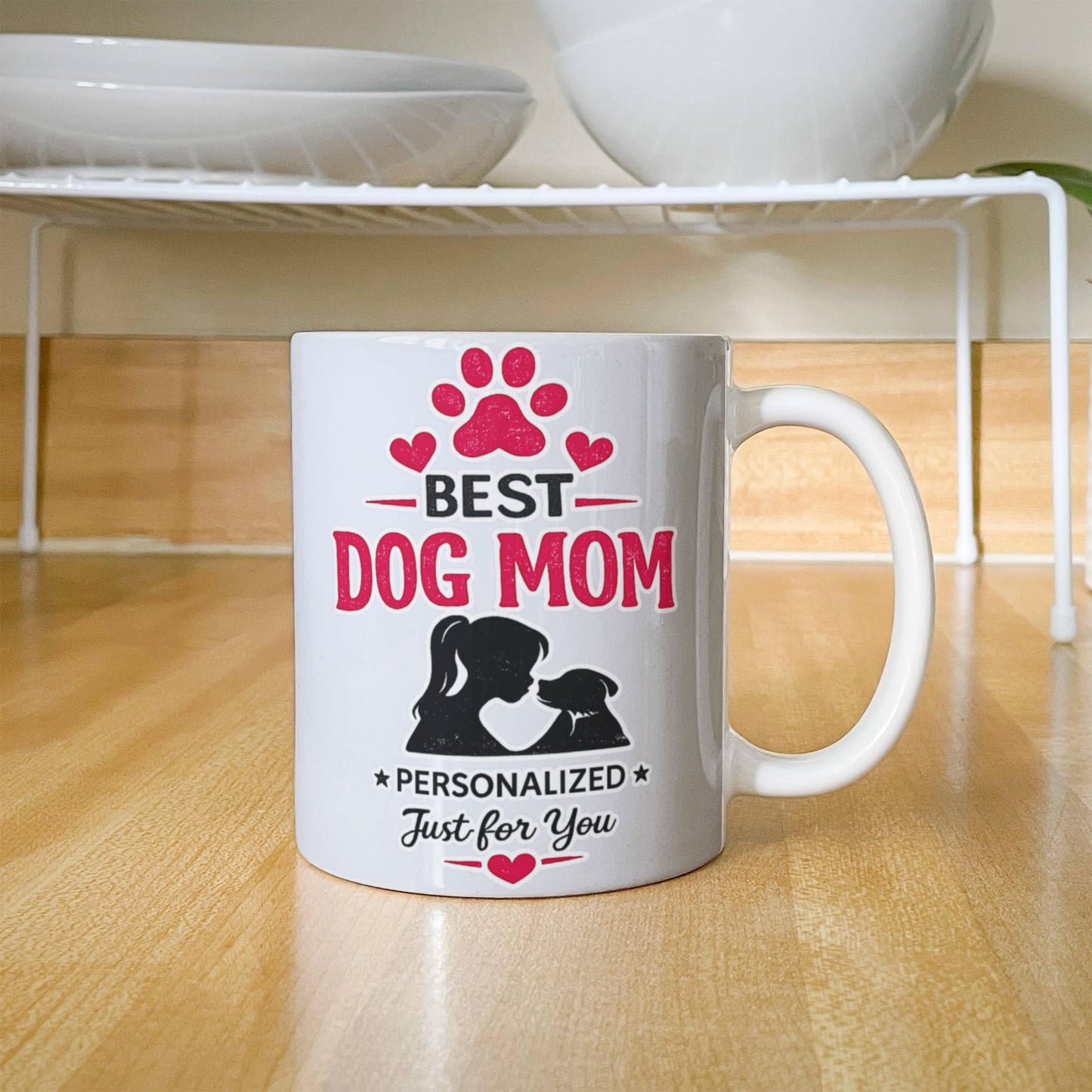 Best Dog Mom Personalized Coffee Mug | Gift for Dog Lovers