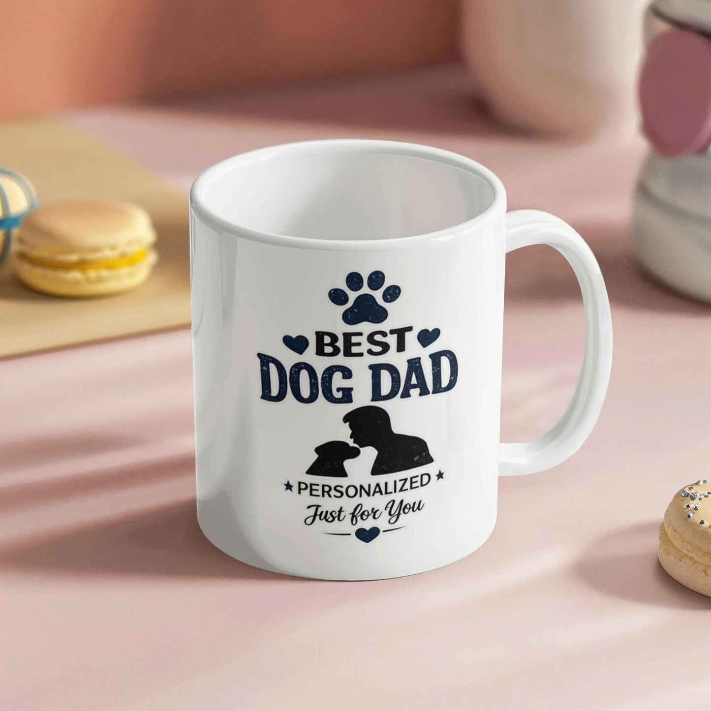 Best Dog Dad Personalized Coffee Mug | Gift for Dog Lovers