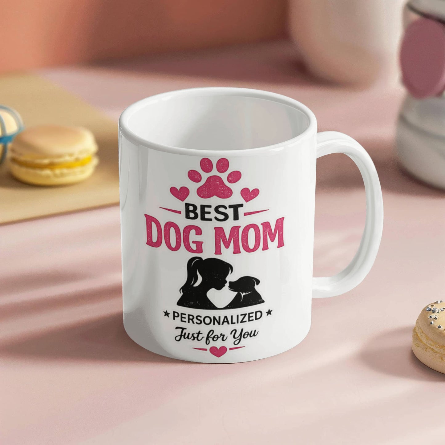 Best Dog Mom Personalized Coffee Mug | Gift for Dog Lovers