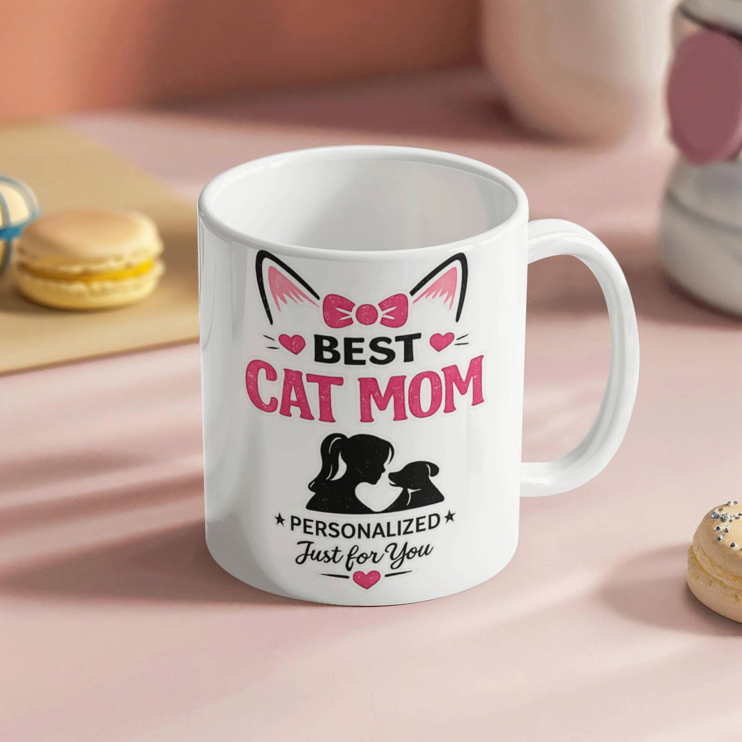 Best Cat Mom Personalized Mug