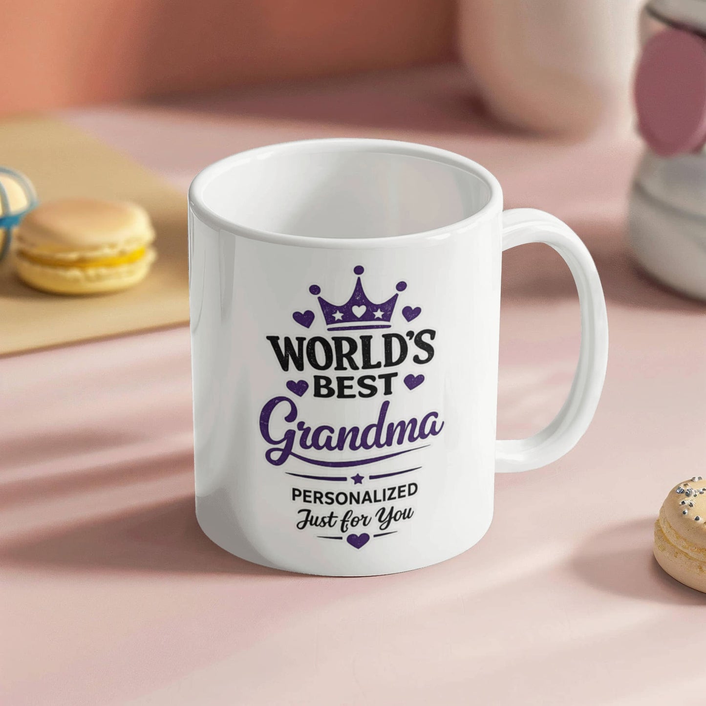 World's Best Grandma Personalized Coffee Mug | Birthday, Grandma Day & Christmas Gift