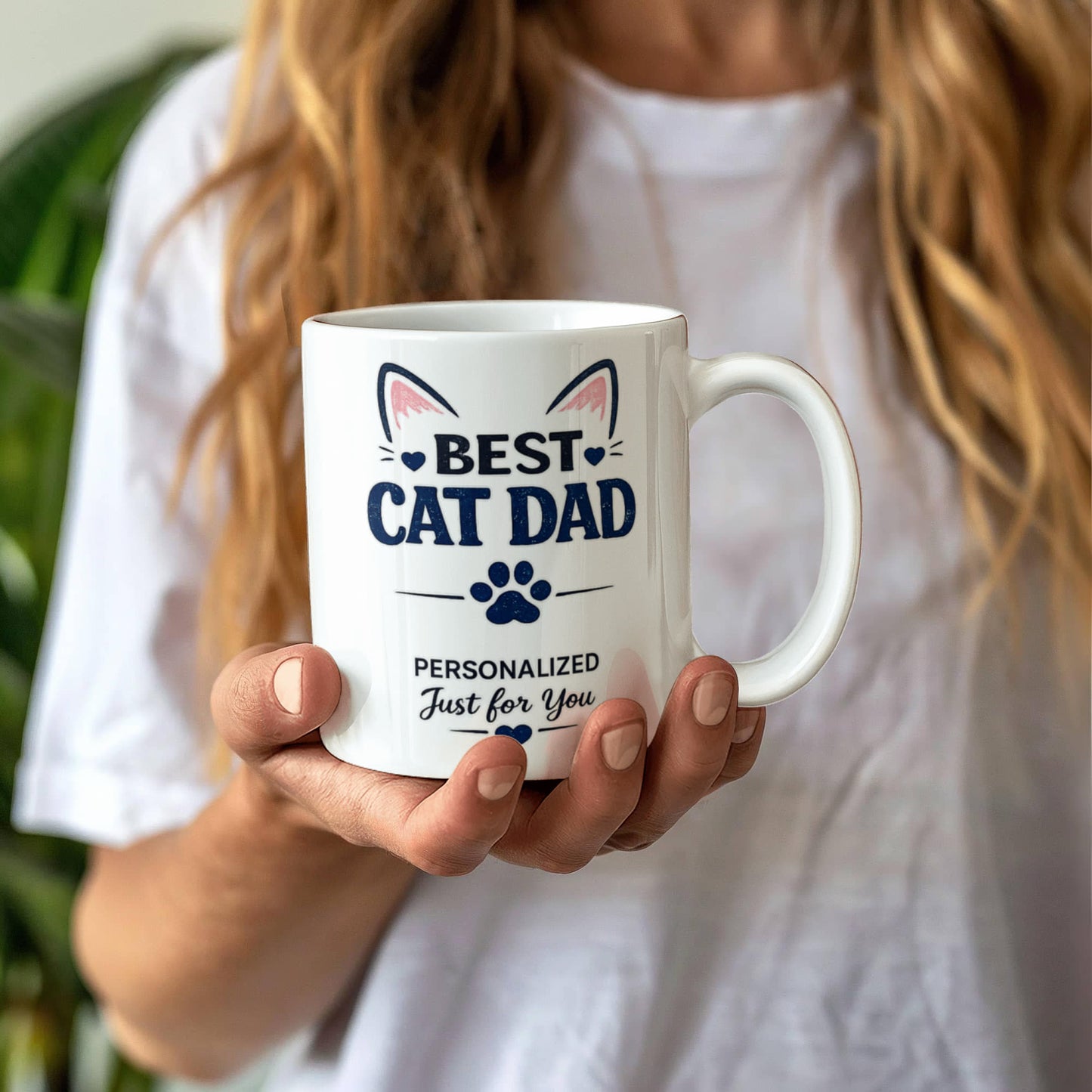Best Cat Dad Personalized Coffee Mug | Gift for Cat Lovers