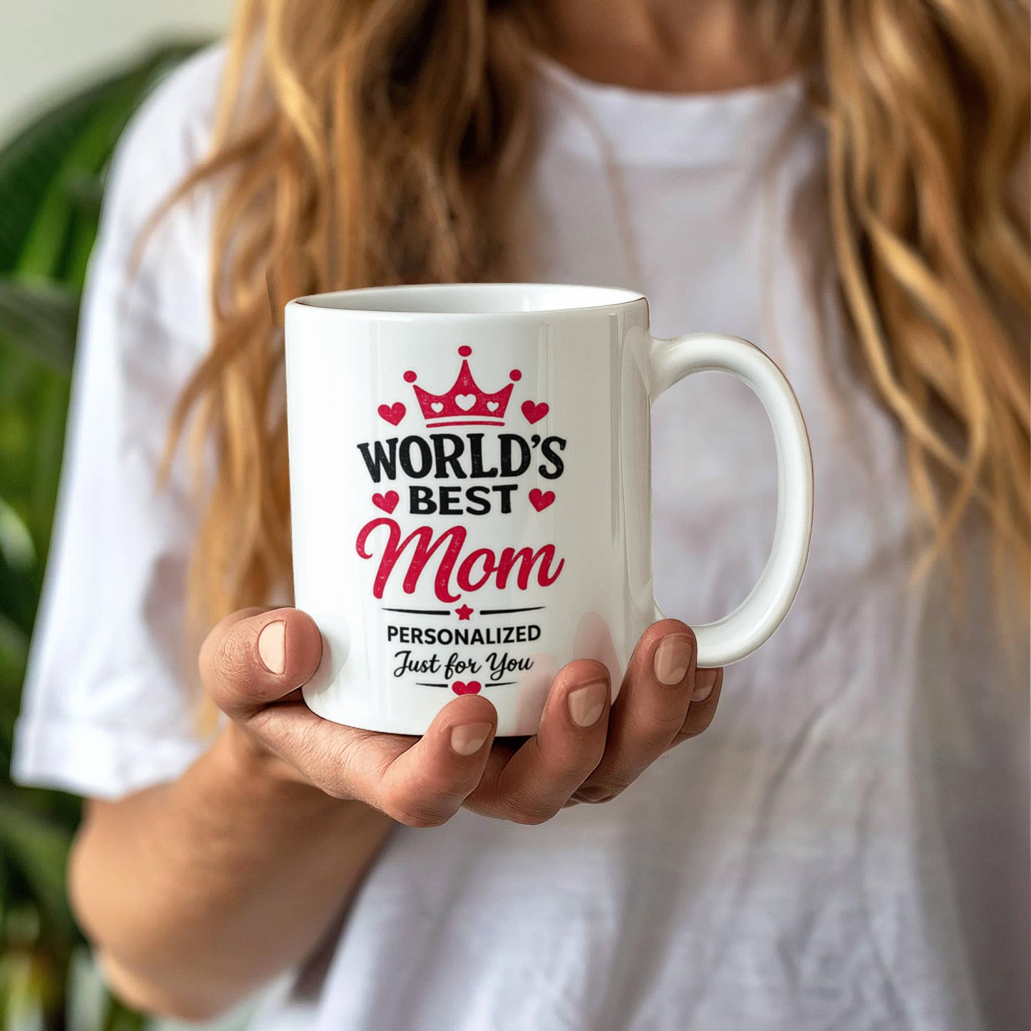 World's Best Mom Personalized Coffee Mug  Birthday, Mother's Day & Christmas Gift