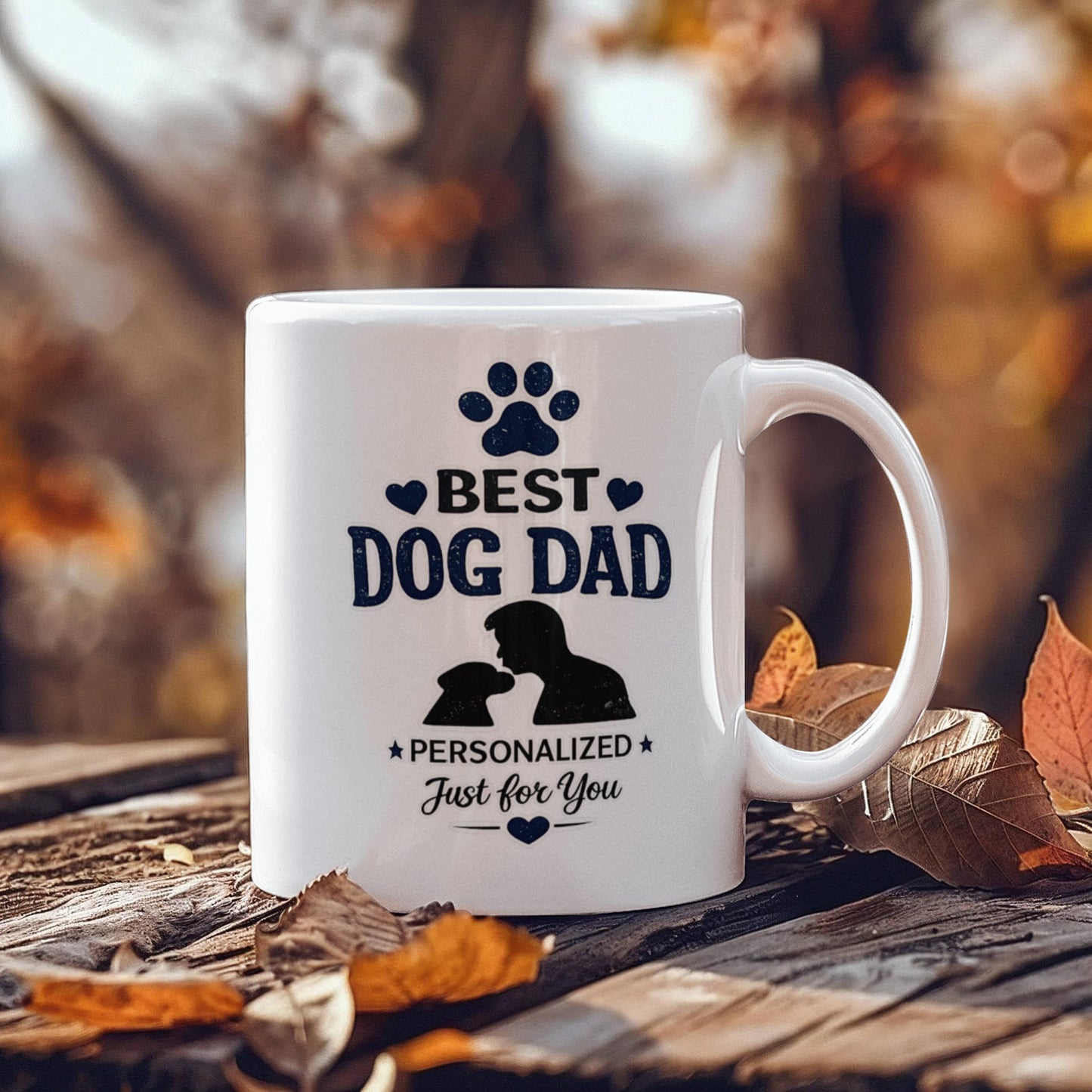 Best Dog Dad Personalized Coffee Mug | Gift for Dog Lovers