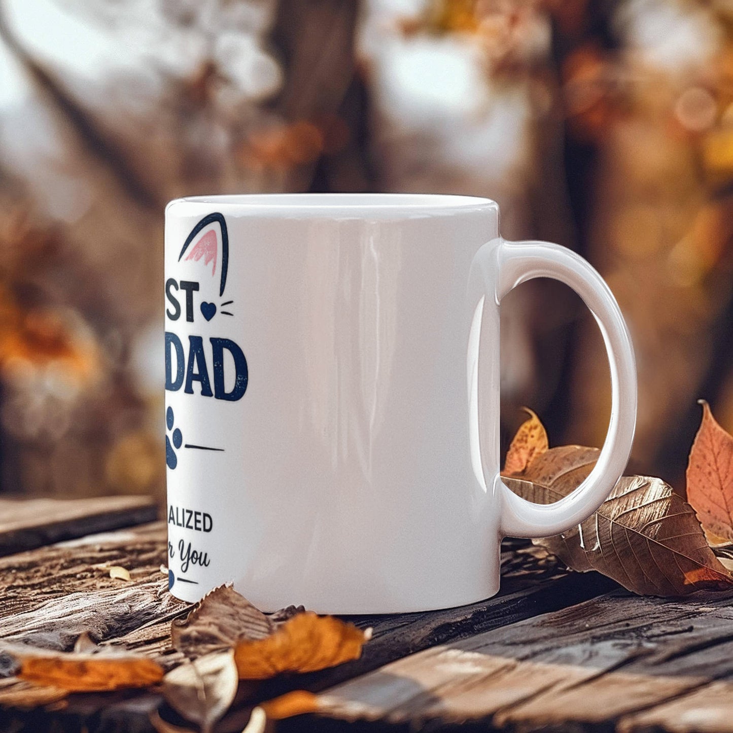 Best Cat Dad Personalized Coffee Mug | Gift for Cat Lovers
