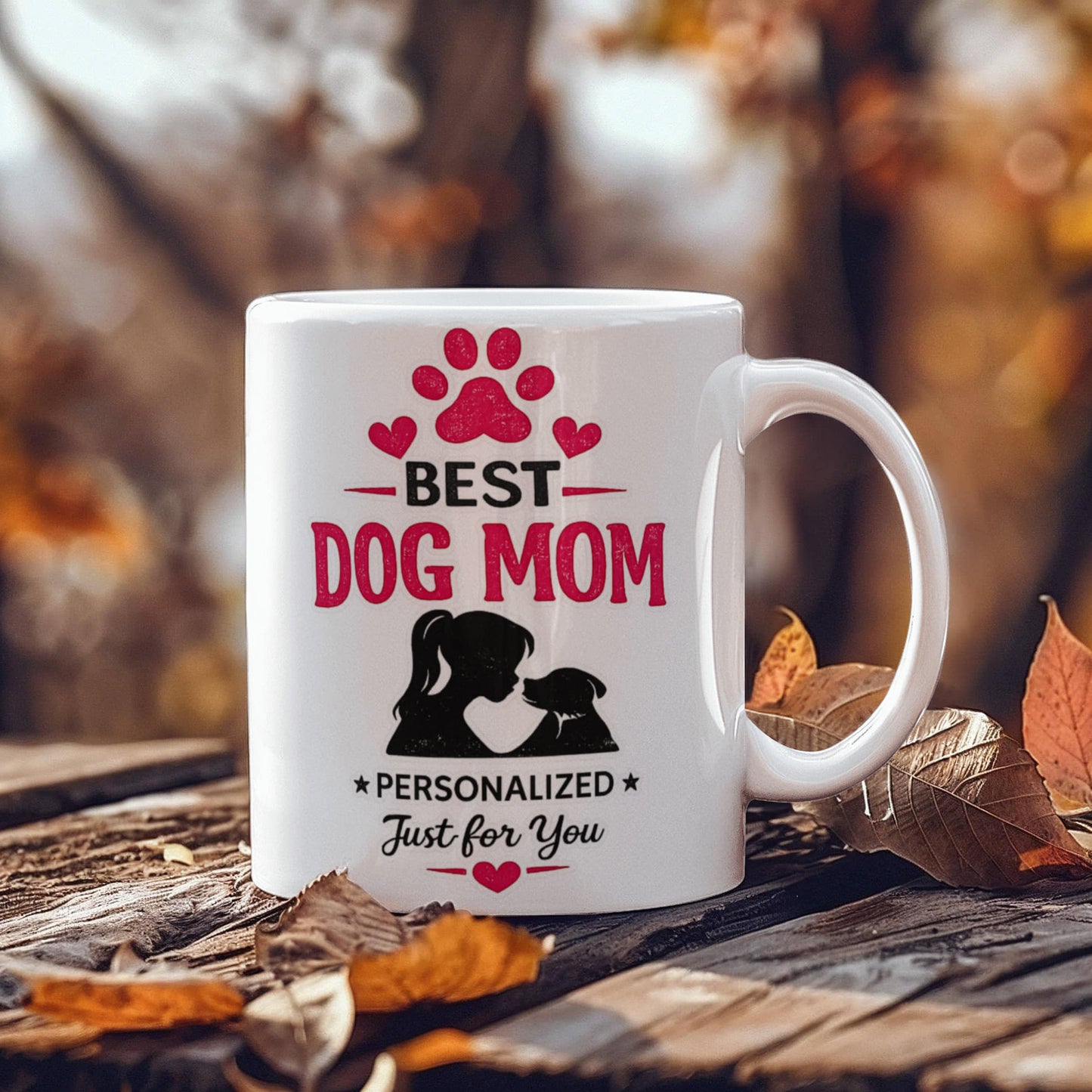 Best Dog Mom Personalized Coffee Mug | Gift for Dog Lovers