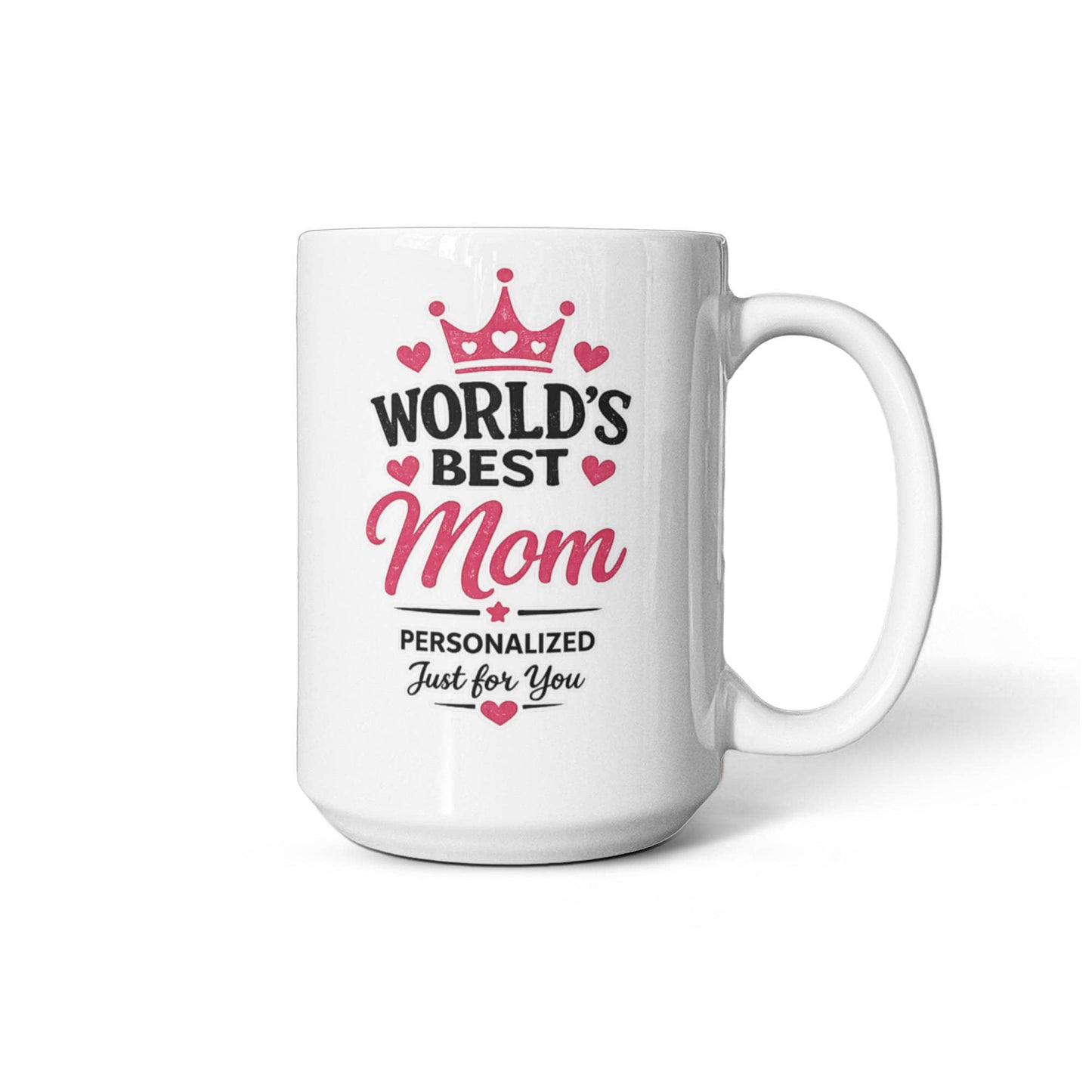 World's Best Mom Personalized Coffee Mug  Birthday, Mother's Day & Christmas Gift