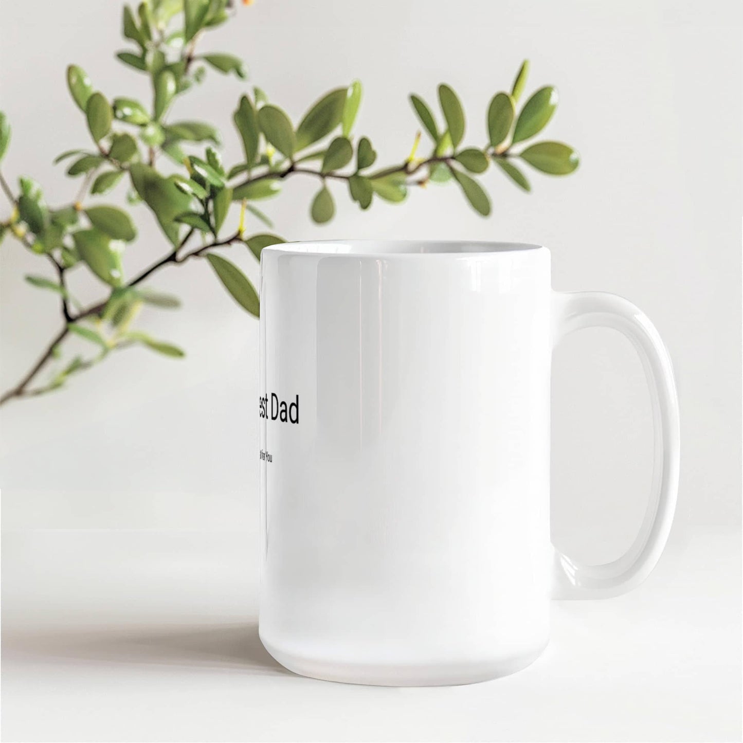World's Best Dad Personalized Coffee Mug  Custom Gift for Dad  11 oz & 15oz