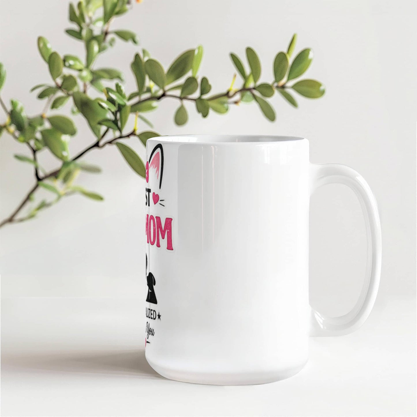 Best Cat Mom Personalized Coffee Mug | Gift for Cat Lovers