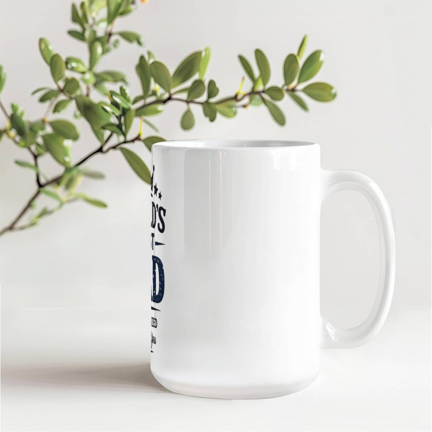World's Best Dad Personalized Coffee Mug Father's Day. Birthday & Christmas Gift's