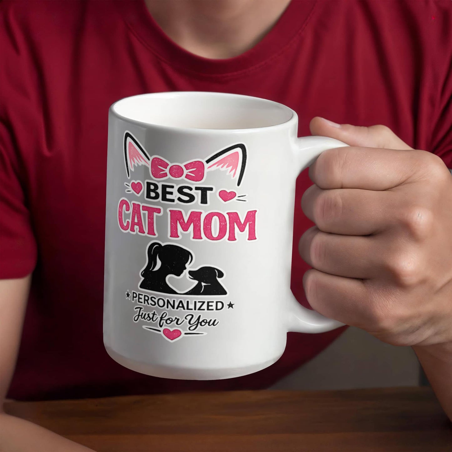 Best Cat Mom Personalized Mug