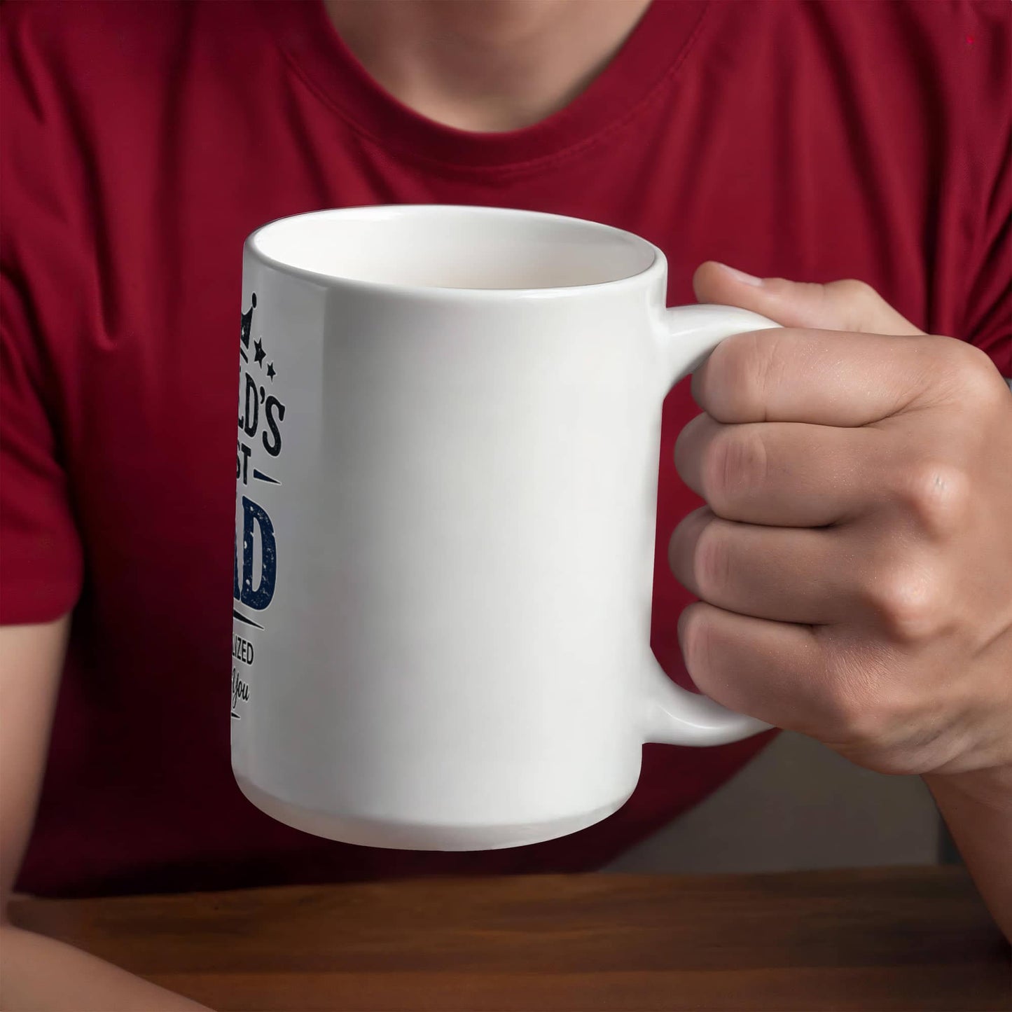World's Best Dad Personalized Coffee Mug Father's Day. Birthday & Christmas Gift's