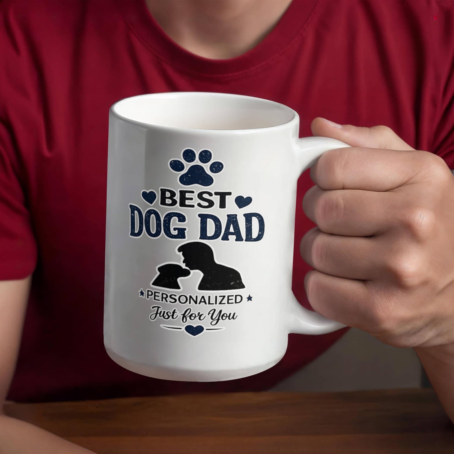 Best Dog Dad Personalized Coffee Mug | Gift for Dog Lovers