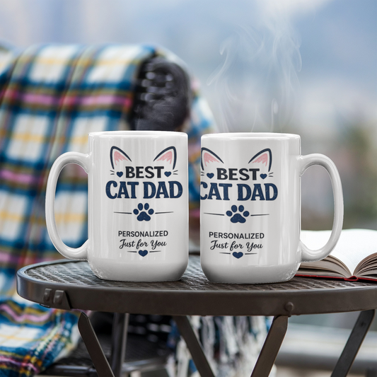 Best Cat Dad Personalized Mug
