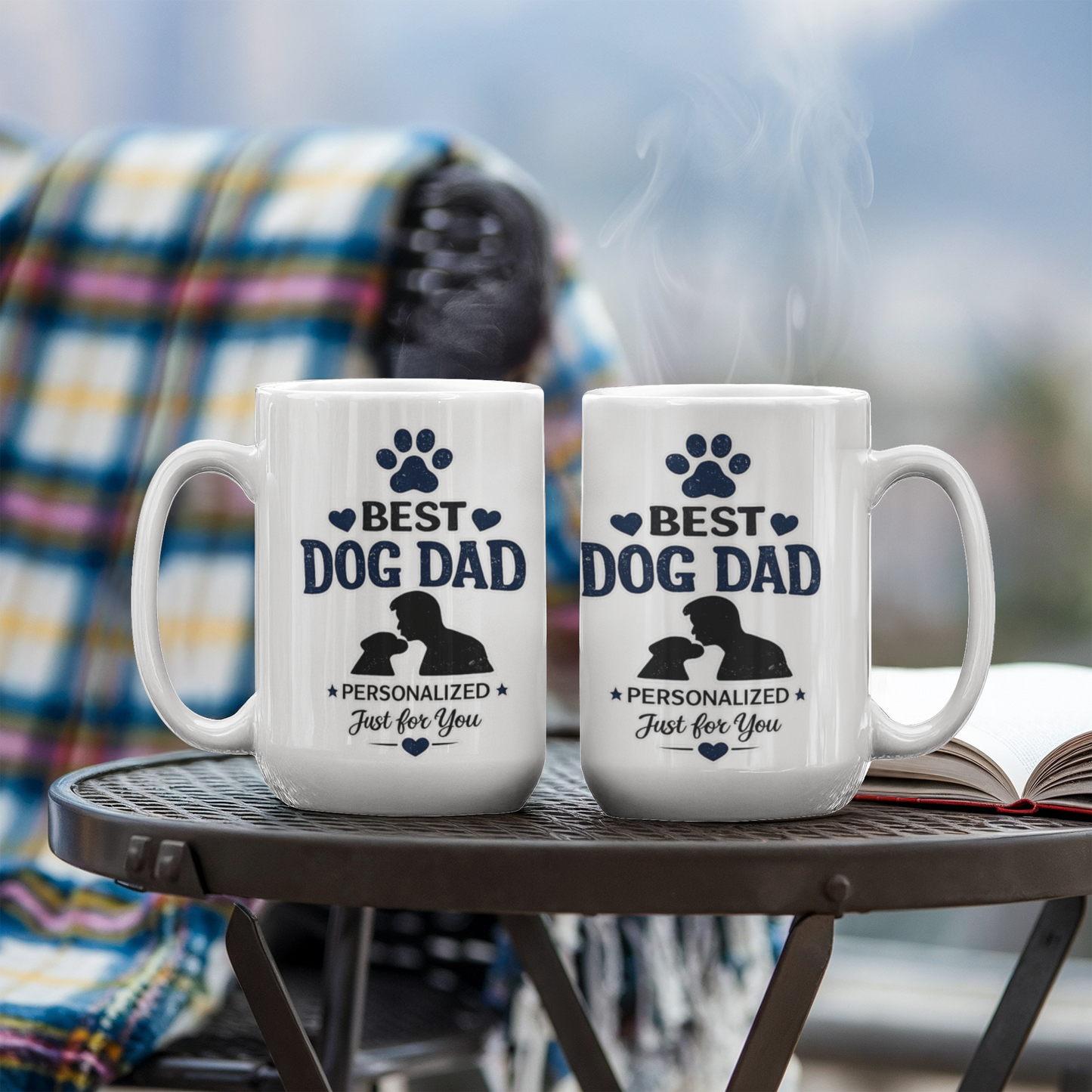 Best Dog Dad Personalized Coffee Mug | Gift for Dog Lovers