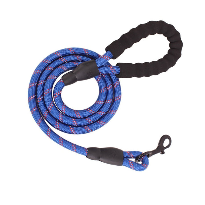 Large Dog Reflective Rope Durable Large Dog Leash Walking Big Dog Collar Strengthen Traction Harness Round Nylon Medium Dog Lead